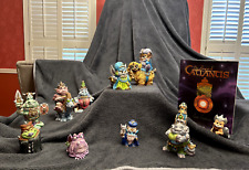 Legend of Catlantis, lot of 10 original 1980s collectible figures and book picture