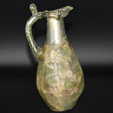 Authentic Large Ancient Roman Glass Jug Circa 1st - 3rd Century AD picture