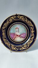 19thC  Sevres Painted & Gilt Portrait Plate of Marie Antoinette, Signed picture