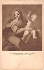Religious Old Sepia-Toned Postcard of the Madonna and Child-Carlo Maratta Artist picture