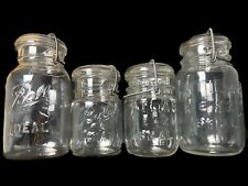 68. Lot: 1940s Ball Ideal And Atlas E-Z Seal Embossed Jars picture