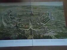 Print Panoramic Aerial View VIENNA PLAN Map Austria - THE NINETEENTH CENTURY  picture