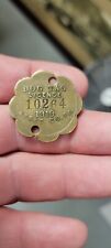 Old Vintage Pennsylvania Vintage 1919 Berks County Pa Brass Dog Tag Tax License picture