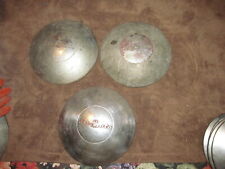 3 Fabulous Vintage DeSoto Hubcaps - 1940's - Restorable - Must See These picture