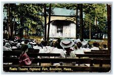 1907 Rustic Theatre View Highland Park Brockton Massachusetts MA Posted Postcard picture