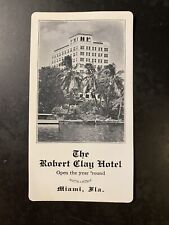 1927 The Robert Clay Hotel Miami Florida FL FLA Pocket Calendar Vintage picture