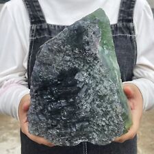 11.1LB Natural Green Fluorite Quartz Calcite Crystal Specimen Stone Healing picture