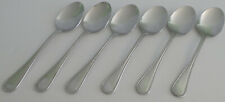 Wallace Continental Bead 18/10 Stainless SOUP SPOONS Oval Flatware 7 5/8