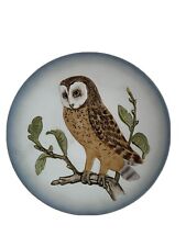 Barn Owl Vintage Goebel Wildlife Wall Plate  3rd Edition West Germany 1976  picture