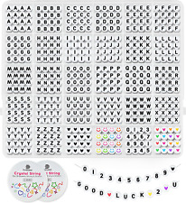 1520 PCS Letter Beads, 30 Styles Friendship Bracelet Kit, 4X7Mm round Number Alp picture