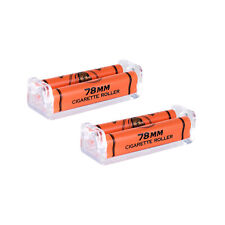 2pk Zig Zag Roller Machine 78mm for 1 1/4 Rolling Papers Orange -  picture
