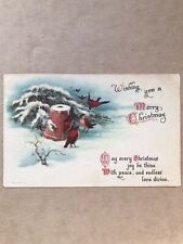 Wishing You A Merry Christmas Red Birds Snow Wolf & Co. Posted Dec 22, 1921 picture