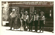RPPC Postcard Crystal Bar Ranch Boys Band Crystal Lake Camp Azusa Canyon Frasher picture