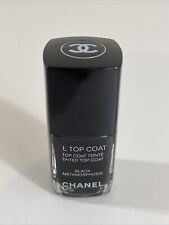 CHANEL LE VERNIS NAIL POLISH, Top Coat Black Metamorphosis, Lightly Used picture