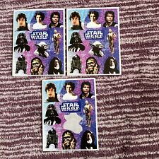 Vintage STAR WARS STICKERS 1995 Hallmark 2 Full Sheets 1 Partial Sheet picture