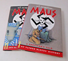 Maus I & II - 2 Hardcover Book Lot 1991 Random House #2 1st Edition Dust Jackets picture