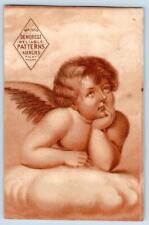1880's DECATUR IL*HATCH & BRO DRY GOODS MILLINERY*MAISON DEMOREST PATTERNS*ANGEL picture