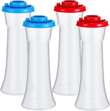 Set of 4 Plastic Salt and Pepper Shakers Hourglass Salt and Pepper Shakers with  picture