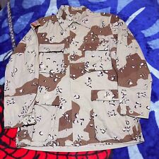 Vintage Military Desert Camouflage Chocolate Chip 6 Color BDU Jacket Size Small picture