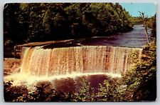 Postcard Vintage Michigan Upper Tahquamenon Falls Upper Peninsula picture