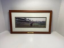 Saratoga Horse Race Track 16x9.5 Picture With Horse And Jockey With Frame picture