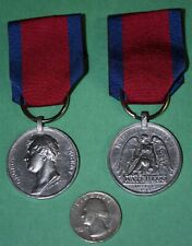 BRITISH MEDAL WATERLOO NAPOLEON WELLINGTON 1815 ENGLAND FRANCE PRUSSIA INSIGNIA picture