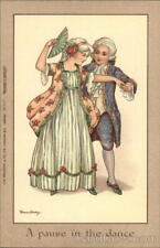Dancing A Pause in the dance Florence Hardy C.W. Faulkner & Co. Ltd. Postcard picture