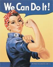 Rosie The Rivetor We Can Do It Tin Metal Sign Man Cave Garage Decor 12.5 X 16 In picture