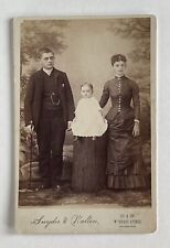 Antique Victorian Cabinet Card Photo Young Siblings Brother Sister Philadelphia picture