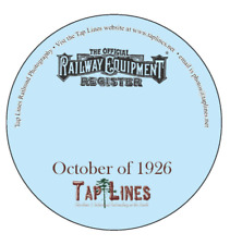October of 1926 Official Equipment Register scanned to PDF on CD picture