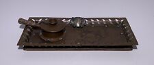 JOSEPH HEINRICHS COPPER & SILVER MIXED METAL TRAY & BURNER HAND HAMMERED picture