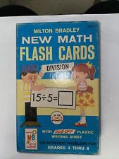 Price Drop‼️ Vtg Milton Bradley New Math Flash Cards, Division (1965) Neat picture
