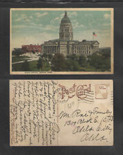 1919 STATE CAPITAL TOPEKA KANS POSTCARD No Postage Stamp picture