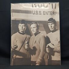 Kirk Spock McCoy Star Trek Cast Black & White Photo 11