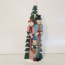 Vintage Dickens Victorian Tall Slender Resin Christmas Carolers picture