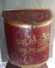 Antique General Store GOLD CUP  Orange Pekoe Tea Canister picture