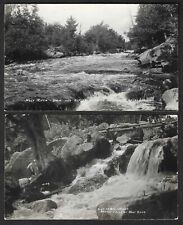 Vintage SET OF 2 WISCONSIN WOLF RIVER VIEWS RPPC REAL PHOTO POSTCARDS picture