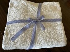 Vintage Pottery Barn White Twin Quilt Bedspread W68”xL82” EUC Cottagecore NICE picture