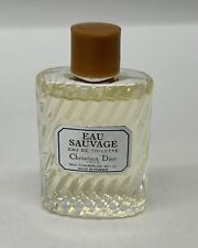 Christian Dior Eau Sauvage de Toilette EDT .34 fl oz 10 ml Mini Perfume Vintage picture