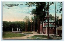 1914 Haverhill MA The Pines Theater and Band Stand Postcard Rockland & Port RPO picture