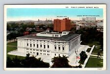 Detroit MI-Michigan, Public Library, Antique Vintage Postcard picture