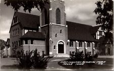 Real Photo Postcard First Christian Reformed Church in Pella, Iowa picture