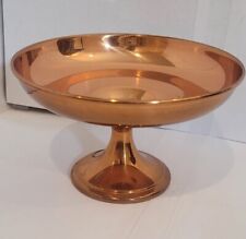 Vintage Coppercraft Guild Copper Pedestal Bowl picture