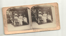 Antique 1890s Stereoview Queen Victoria at Breakfast w/ Princesses Beatrice and picture