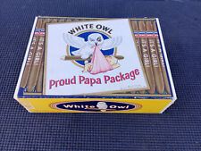 Vintage WHITE OWL Proud Papa Package Cigar Box picture