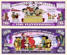 The Flintstones Cartoon 50 Pack 1 Million Dollar Bills Collectible Novelty Notes picture