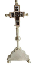 Rare antique Silver / 13Lot - Altar Cross / Crucifix - Mount Athos 18th century picture