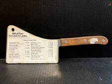 VINTAGE 1968 STEAK AND ALE MENU  WINE CLEAVER BILL OF FARE FOR LORDS AND LADIES picture