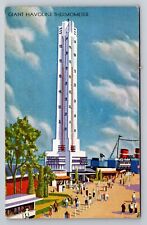 Giant Havoline Thermometer Chicago Illinois Unposted Century Of Progress 1933 picture
