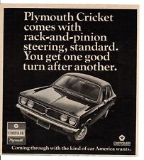 1971 PLYMOUTH Cricket Vintage Print Ad picture